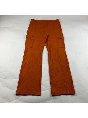 Athleta Pumpkin Orange Delancey Straight Leg Athletic Cargo Pant L